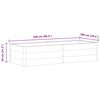 vidaXL Garden Raised Bed Grey Wood-Plastic Composite 98.4x39.4x21.3 in
