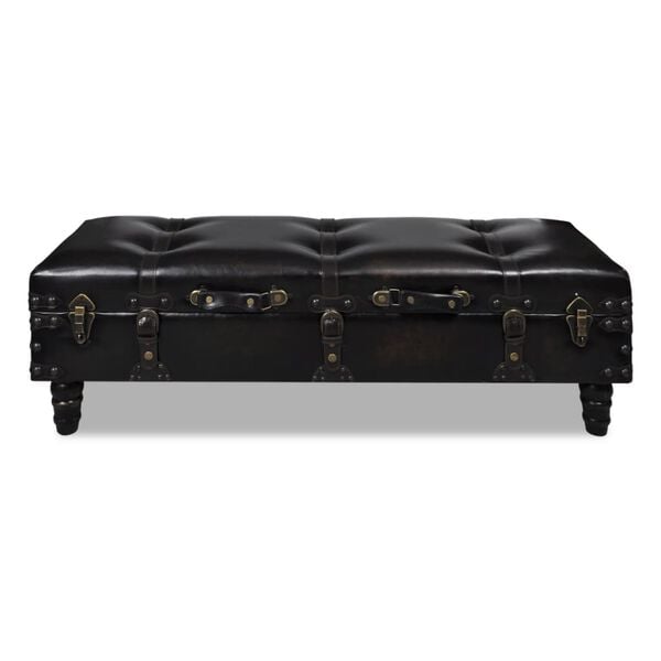vidaXL Storage Bench Dark Brown