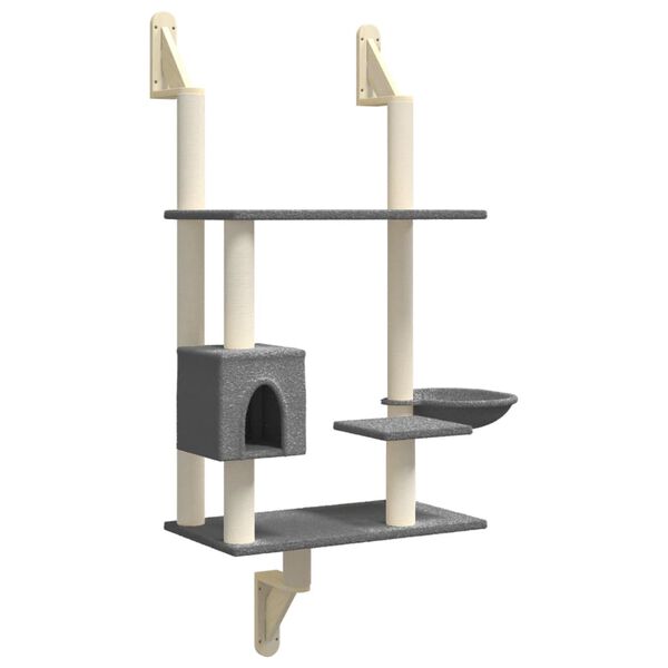 vidaXL Wall-mounted Cat Tree Dark grey
