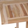 vidaXL 7 Piece Folding Patio Dining Set Solid Teak Wood