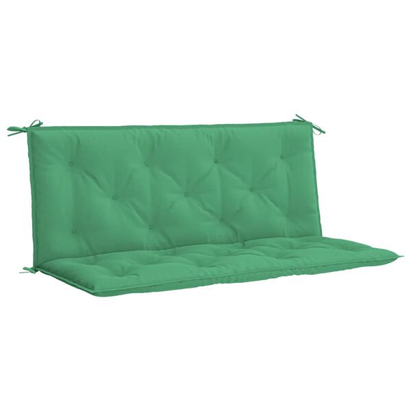 vidaXL Garden Bench Cushion Set of 2 Green Oxford fabric (100% polyester)