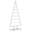 vidaXL Metal Christmas Tree for Decoration Black 70.9"