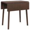 vidaXL Dining Table Brown Solid Wood Rubber