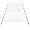 vidaXL Greenhouse White Polyethylene, galvanized steel 19.7x6.6x9.4 ft