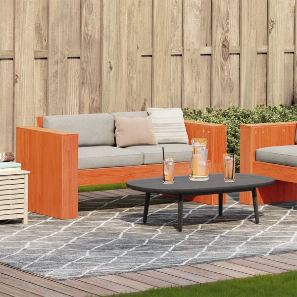 vidaXL Garden Sofa Wax brown Solid pine wood 2-seater Durable