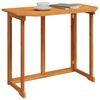 vidaXL Balcony Table Brown Solid Acacia Wood Medium Foldable