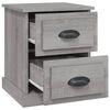 vidaXL Bedside Cabinet Grey Sonoma Engineered Wood Small Bedside Cabinet