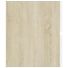 vidaXL Bathroom Furniture Set White and Sonoma Oak Engineered Wood