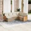 vidaXL Garden Sofa Set Beige