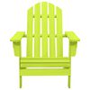vidaXL Garden Chair Green Solid Fir Wood Large Ergonomic