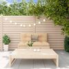 vidaXL Garden Lounge Set Beige Solid pine wood Medium Modular