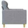 vidaXL Sofa Chair Light grey Fabric - Polyester, Metal, Foam Single