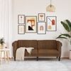 vidaXL Sofa Brown Faux suede leather (100% polyester), plywood, solid wood
