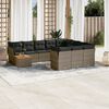 vidaXL Garden Sofa Set Grey