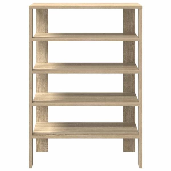 vidaXL Shoe Rack Sonoma Oak Engineered Wood Compact Shoe Rack