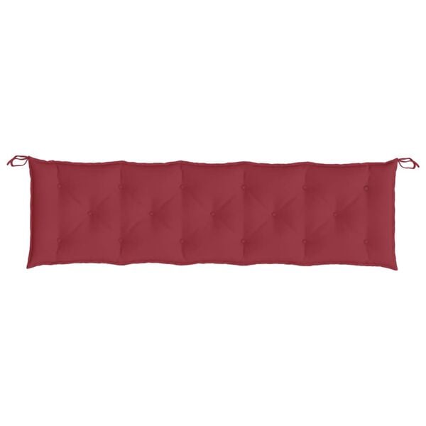vidaXL Garden Bench Cushion Wine red Oxford fabric (100% polyester)
