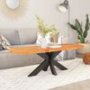 vidaXL Table Top Natural Solid Acacia Wood Medium