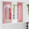 vidaXL Voile Curtains with Rod Pockets 2 pcs Wine Red