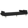vidaXL Sofa Bed Black Velvet Standard