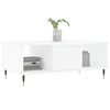 vidaXL Coffee Table White Engineered wood, Metal 35.4 x 19.7 x 14.4 in