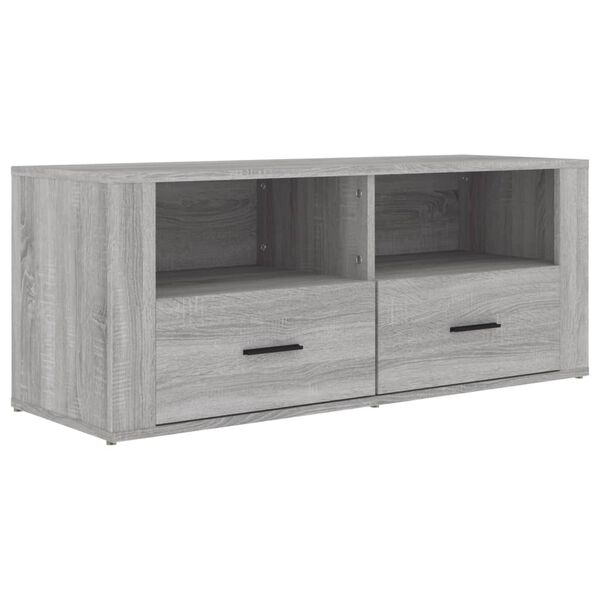 vidaXL TV Cabinet Grey Sonoma Engineered Wood Medium TV Cabinet