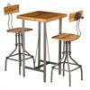 vidaXL Bar Set 3 Pieces Solid Reclaimed Teak