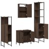 vidaXL Bathroom Furniture Set Brown oak