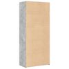 vidaXL Highboard Concrete Gray 31.5"x16.7"x72.8" Engineered Wood