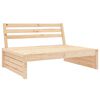 vidaXL Garden Lounge Set Natural Pine Solid Pine Wood, Plywood 6 Piece