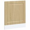 vidaXL Dishwasher Panel Sonoma Oak Engineered Wood 23.6 x 0.6 x 26.4 in