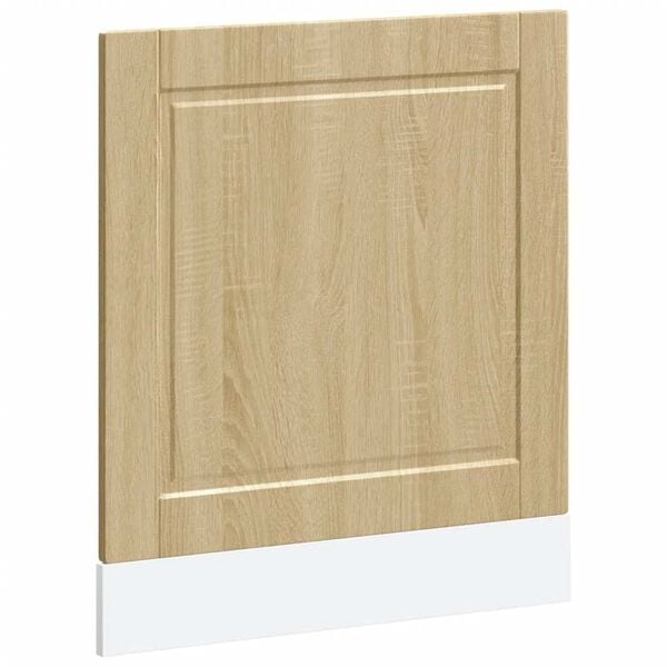 vidaXL Dishwasher Panel Sonoma Oak Engineered Wood 23.6 x 0.6 x 26.4 in