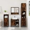 vidaXL Bathroom Furniture Set Smoked Oak Engineered wood, metal Large