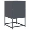 vidaXL Bedside Cabinet Anthracite Cold-rolled Steel Medium
