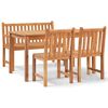 vidaXL Garden Dining Set Teak Fine sanded teak hardwood Medium