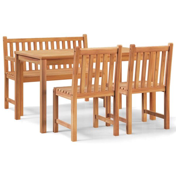 vidaXL Garden Dining Set Teak Fine sanded teak hardwood Medium