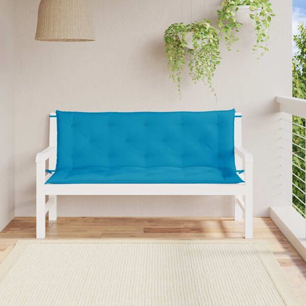 vidaXL Garden Bench Cushion Set of 2 Light blue