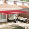 vidaXL Awning Valance Red 580 x 20 cm Canvas