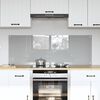 vidaXL Kitchen Backsplash 2 pcs Light Grey 27.56 x 19.69 in