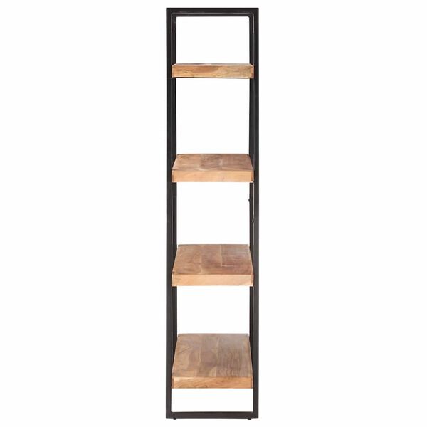 vidaXL 4-Tier Bookcase 47.2"x15.7"x70.9" Solid Acacia Wood
