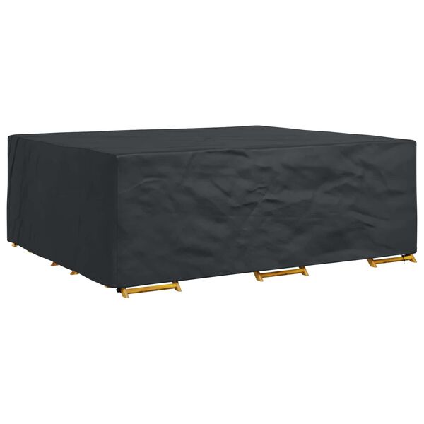 vidaXL Furniture Cover Plain Black 118.11 x 98.43 x 39.37 in 210D