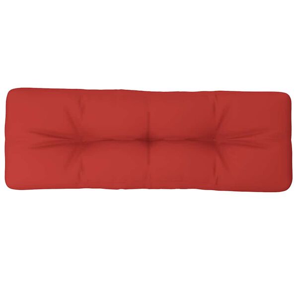 vidaXL Pallet Cushion Red Fabric (100% polyester)