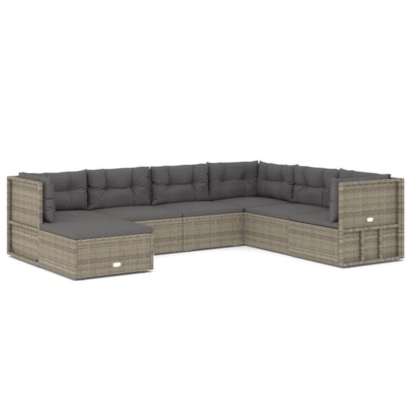 vidaXL Garden Lounge Set Grey