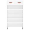 vidaXL Shoe Cabinet White Engineered wood, iron, faux leather Standard