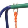 vidaXL Single Swing Blue, Green, Orange Steel and Plastic Single Durable