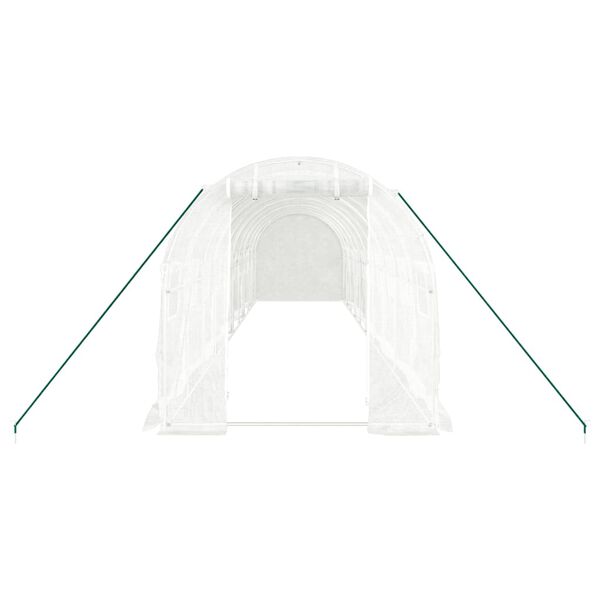 vidaXL Greenhouse White Polyethylene Large Collapsible Greenhouse