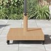 vidaXL Parasol Base Light Wood 17.72 x 17.72 x 12.40 in