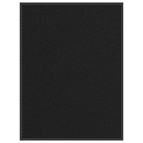 vidaXL Doormat Black Polypropylene and PVC 35.4 x 47.2 in Non-slip