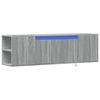 vidaXL TV Wall Cabinet Grey sonoma Engineered wood 53.1x12.2x15.6 in