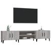 vidaXL TV Cabinet Grey Sonoma 70.9x12.4x15.7" Engineered Wood