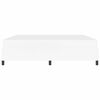 vidaXL Bed Frame with Mattress White 78.74 x 78.74 in Fabric